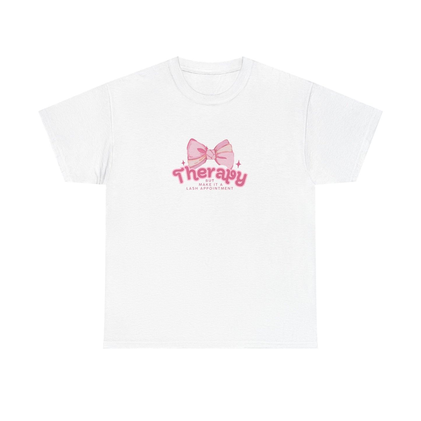 Therapy Bow T-Shirt — Pink Bow Graphic Tee