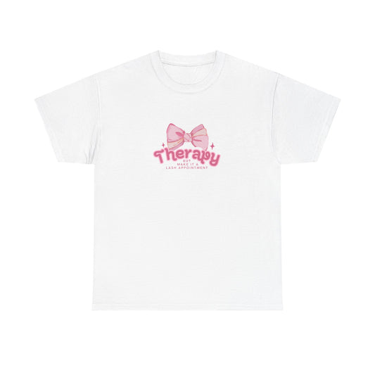 Therapy Bow T-Shirt — Pink Bow Graphic Tee