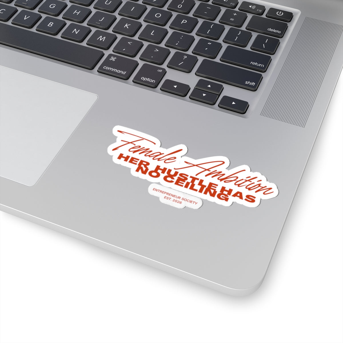 Female Ambition sticker | Kiss-cut motivational laptop sticker