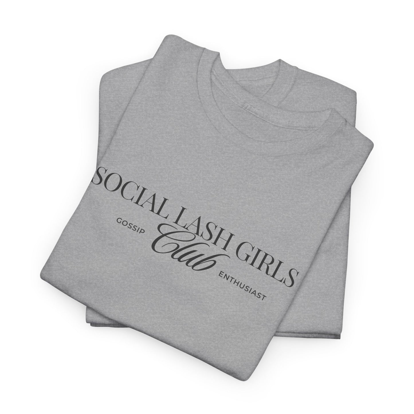 Social Lash Girls Club Tee — Minimal Script Logo T-Shirt