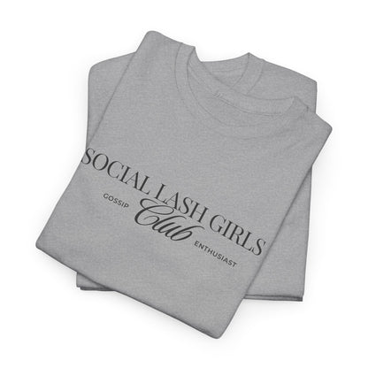 Social Lash Girls Club Tee — Minimal Script Logo T-Shirt