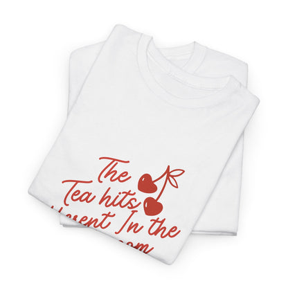 Tea Hits Different Tee — "The Tea Hits Different In The Lash Room" Graphic T-Shirt